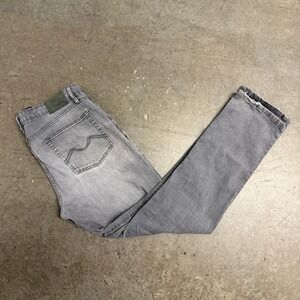 Urban Star Mens Grey Straight Leg Stretch Denim Jeans 38x34 02513692CU